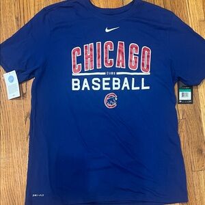 Nike Blue Chicago Cubs Baseball Tee